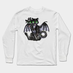 Chimera Cubs: Black Caracal Long Sleeve T-Shirt